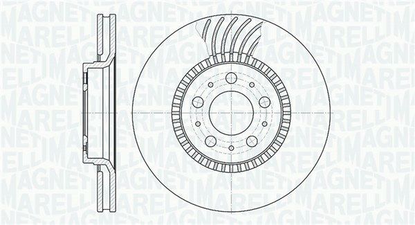 MAGNETI MARELLI Тормозной диск 361302040438